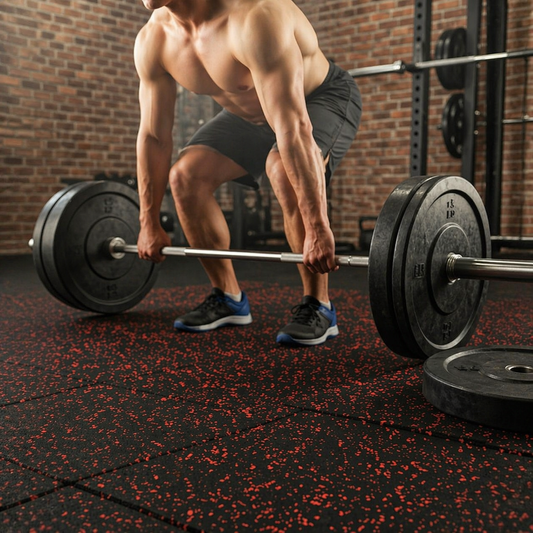 Titan20 Gym Tile Black 100 x 100 cm, 20mm Smooth