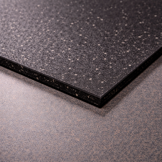 Titan15 Gym Tile Black 100 x 100 cm, 15mm Smooth