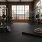 Titan30 Gym Tile Black 100 x 100 cm, 30mm Smooth