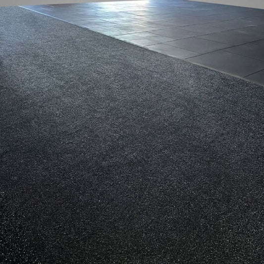 Titan30 Gym Tile Black 100 x 100 cm, 30mm Smooth