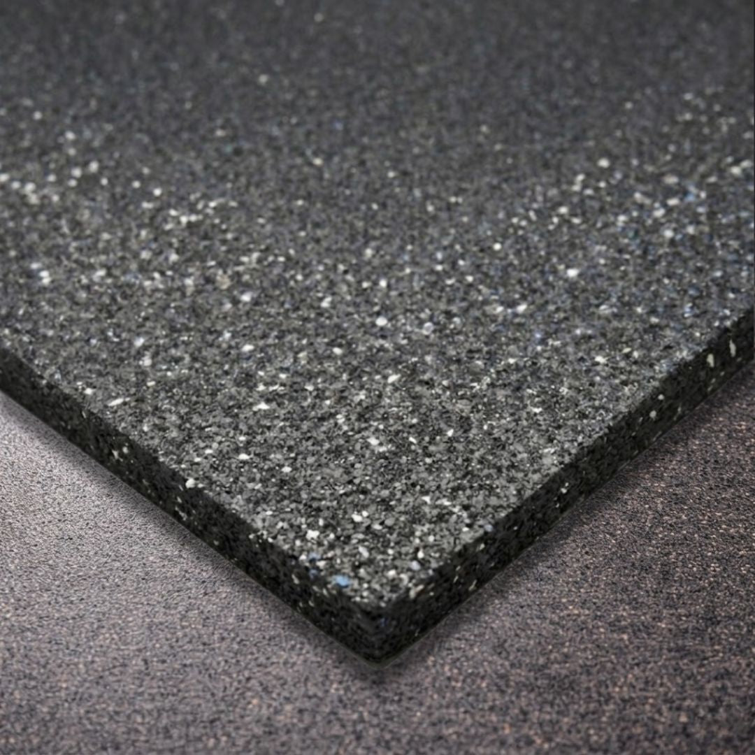 Titan15 Gym Tile Black 100 x 100 cm, 15mm Smooth
